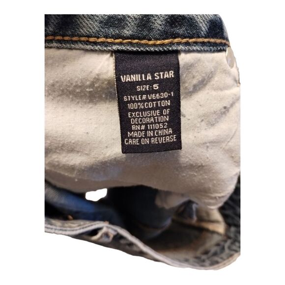 Vintage Vanilla Star Denim Mini Skirt - Picture 2 of 4